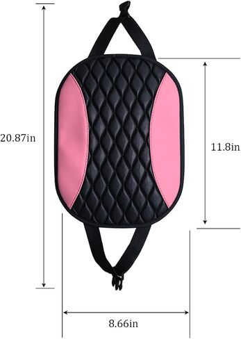 Car Headrest Cover, Soft Leather Dirt-Proof Vehicle Seat Head Rest Protector, Breathable Automotive Interior Protection Dust Covering Accessories, Universal for Most Cars (Black) in Saudi Arabia