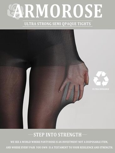 Indestructible Backseam Tights for Women, 40D Semi Sheer Control Top Pantyhose with Reinforced Toes Under Dress in Kuwait