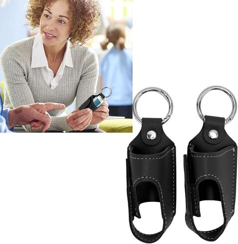 Asthma Inhaler Holder, 2pcs Asthma Inhaler Holder Portable Storage Protective PU Leather Asthma Inhaler Case for Travel (Black) in Saudi Arabia
