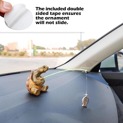 Cute Fishing Car Ornaments for Dashboard, Swinging Fish Car Dashboard Decor, Fun Car Decoration for Dash Car Accessories for Anglers, Home Garden Decor in Saudi Arabia