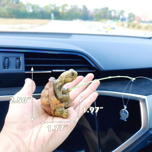 Cute Fishing Car Ornaments for Dashboard, Swinging Fish Car Dashboard Decor, Fun Car Decoration for Dash Car Accessories for Anglers, Home Garden Decor in Saudi Arabia