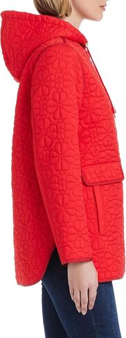 kate spade new york Women's Midweight Hooded A-line Quilted Jacket in Saudi Arabia