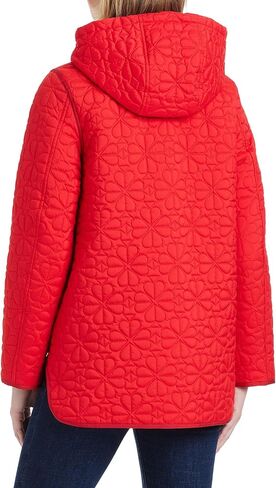 kate spade new york Women's Midweight Hooded A-line Quilted Jacket in Saudi Arabia