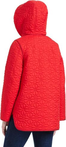 kate spade new york Women's Midweight Hooded A-line Quilted Jacket in Saudi Arabia