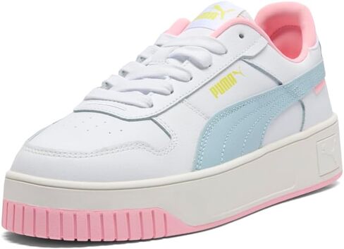 PUMA Women's Carina Street Sneaker, White-Pale Plum-Silver Mist, 8 in Saudi Arabia