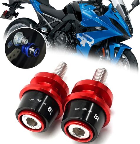 FOR GSX-8R GSX8R GSX 8R 2024 CNC Aluminum Alloy 8MM Swingarm Spools Slider Stand Screw gsx-8r 2023-2024 Motorcycle Accessories (Red) in Saudi Arabia