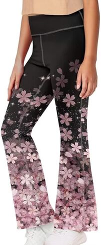 Girls Flare Leggings 5-14T Cute Bell Bottoms for Girl Yoga Pants for Gym in Saudi Arabia