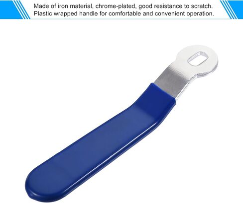MECCANIXITY Lever Handle Iron Chrome Plated Replacement with Plastic Grip Blue for DN25 Ball Valve in Saudi Arabia