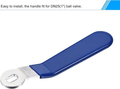 MECCANIXITY Lever Handle Iron Chrome Plated Replacement with Plastic Grip Blue for DN25 Ball Valve in Saudi Arabia