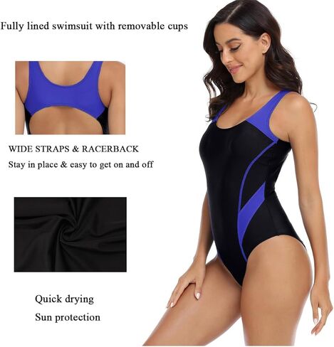 رياضية للسيدات قطعة واحدة للسباحة المتسابقين تنافسية نوبة السباحة المتواضعة in Kuwait