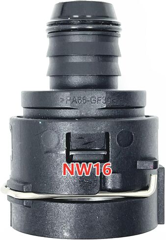 NW16 Coolant Hose Connector Engine Heater Hose Assembly for BMW Audi VW Chevrolet Honda Land Rover Volvo Buick Hose-Radiator Pipe Junction Flange 0.87 Inch Steel to 0.7 Inch Rubber Tubing Straight in Saudi Arabia