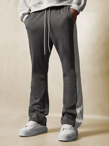 ZAFUL Men's Baggy Sweapants Y2k Pants Side Stripe Drawstring Wide Leg Lounge Track Pants Workout Trousers in Saudi Arabia