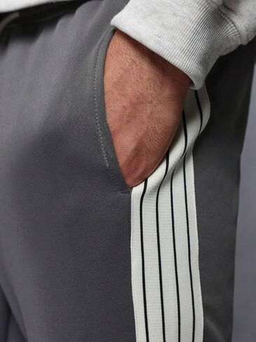 ZAFUL Men's Baggy Sweapants Y2k Pants Side Stripe Drawstring Wide Leg Lounge Track Pants Workout Trousers in Saudi Arabia