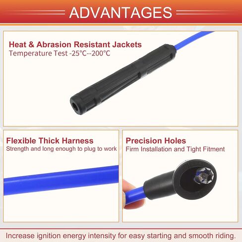 Acropix Car Spark Coll Coil Coil Coil Coil Coil Coil Coil Cable for Nissan Frontier Pathfinder Xterra 3.3l No.224500W025/224404S127 - Pack of 6 in Saudi Arabia