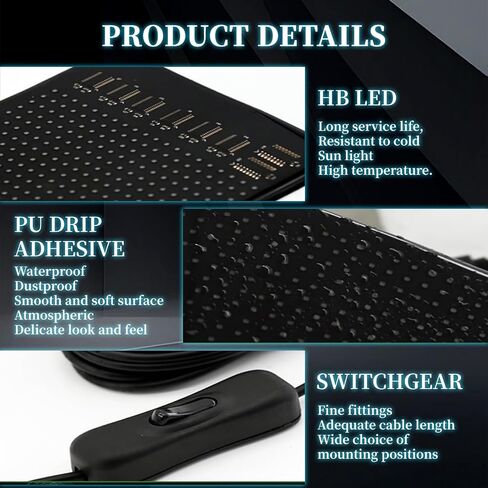 2PCS Devil Eyes Light for Windshield & Truck, 23.62inx4.72in Programmable LED Display for Car Windows - Flexible Waterproof Dynamic Eyes with Bluetooth App Control, Suitable for Cars and Trucks in Saudi Arabia