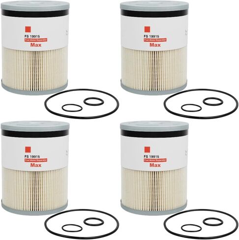 FS19915 Fuel Filter Water Separator Fit for Cummins ISX15 Detroit Diesel DD13 DD15 DD16 Freightliner Cascadia Replace L9915F P551011 P550854 PF9804 CS11122 A4720921205 33655 (SET OF 6) in Kuwait