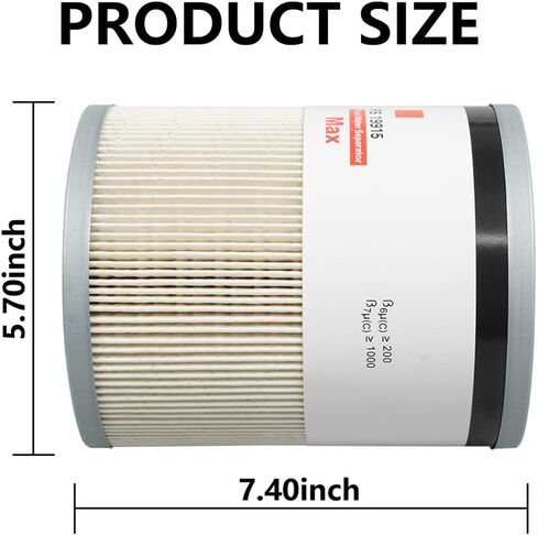 FS19915 Fuel Filter Water Separator Fit for Cummins ISX15 Detroit Diesel DD13 DD15 DD16 Freightliner Cascadia Replace L9915F P551011 P550854 PF9804 CS11122 A4720921205 33655 (SET OF 6) in Kuwait