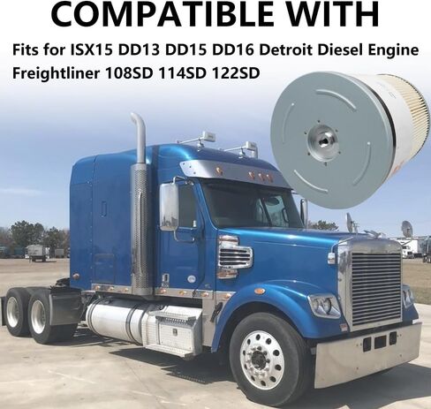 FS19915 Fuel Filter Water Separator Fit for Cummins ISX15 Detroit Diesel DD13 DD15 DD16 Freightliner Cascadia Replace L9915F P551011 P550854 PF9804 CS11122 A4720921205 33655 (SET OF 6) in Kuwait