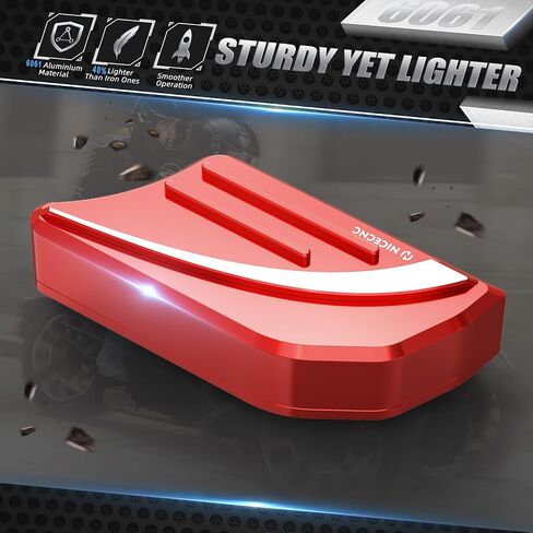 Rear Brake Peg Pedal Extender Larger Brake Pedal Compatible with Can-Am Ryker 900 Sport ACE 2022 2023, Ryker 600 Ace 2022 2023, Ryker 600 2019 2020 2021, Aluminium, Red in Saudi Arabia