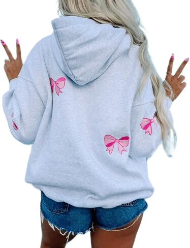 Argeousgor Women Y2k Graphic Print Hoodies Teen Girls Pullover Sweatshirt Long Sleeve Crewneck Aesthetic Loose Fit Top in Kuwait