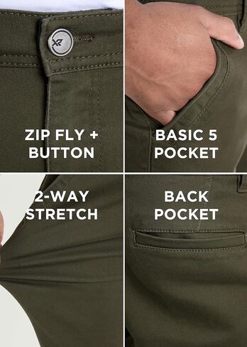 X RAY Classic Casual Shorts for Men, Comfort Stretch Chino Men's Shorts in Saudi Arabia