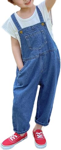 MIIPAT TODDLER GIRLS SAMS DENIM BIB SUILS LITTLE LITTLE in Saudi Arabia