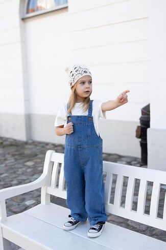 MIIPAT TODDLER GIRLS SAMS DENIM BIB SUILS LITTLE LITTLE in Saudi Arabia