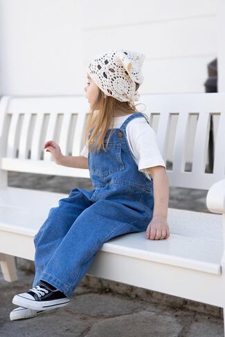 MIIPAT TODDLER GIRLS SAMS DENIM BIB SUILS LITTLE LITTLE in Saudi Arabia
