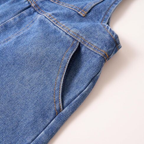 MIIPAT TODDLER GIRLS SAMS DENIM BIB SUILS LITTLE LITTLE in Saudi Arabia