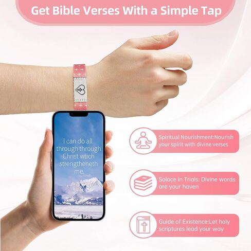 Bible Verse Bracelets, Daily Bible Bracelet, Jesus Bracelet for Spiritual Enrichment, Christian Gift for Men Women in Saudi Arabia