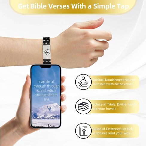 أساور آية الكتاب المقدس ، سوار الكتاب المقدس اليومي ، سوار يسوع للإثراء الروحي ، الهدية المسيحية للرجال النساء in Kuwait