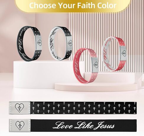 أساور آية الكتاب المقدس ، سوار الكتاب المقدس اليومي ، سوار يسوع للإثراء الروحي ، الهدية المسيحية للرجال النساء in Kuwait