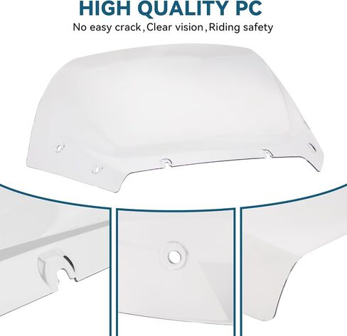 11.5" Motorcycle Windshield Clear Windscreen Wave Wind Spliter Compatible with Harley CVO Road Glide FLTRXSE 2023 2024, CVO Road Glide ST FLTRXSTSE 2024, Road Glide FLTRX 2024 Transparent in Kuwait
