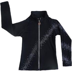 LIUHUO Figure Skating Jackets Girls Fleece Practice Teens Comfortable Warm Competition