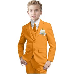 بدلة Propofol Boys Slim Fit ، 3 قطع أطفال بدلة سهرة لزفاف حامل الزفاف