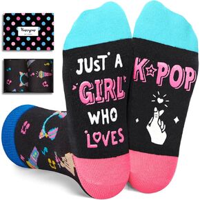 HAPPYPOP K-Pop Gifts for Teen Girls - Korean Drama Merch, Crazy Kpop Music Socks for Kpop Lovers