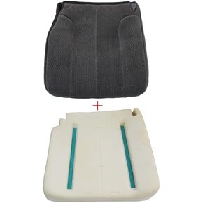 GxArts Cloth Dark Gray Driver Bottom Cover و Down Foam Cushion متوافقة مع Dodge RAM 1500 2500 3500 2002 2003 2004 2005 SLT Plus Sport Power Wagon أحادي القارب 4x4 2WD