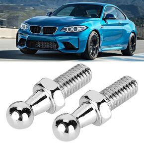 Acouto M8 Ball Stud-2Pcs CNC Aluminium Alloy Ball Stud Bolt for Gas Struts Ball Ended Bonnet (M8)