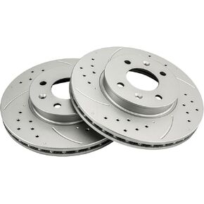 KAC - دوارات فرامل القرص | مجموعة الفرامل لـ Hyundai 2006-2011 Accent ، Kia 2006-2011 Rio ، Kia 2006-2011 Rio5 Automotive Brake Brake Rotors ، 31432