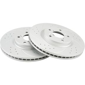KAC - دوارات فرامل القرص | Brake Kit for Honda 2009-2015 Pilot ، Acura 2007-2013 MDX ، Acura 2010-2013 ZDX ، Acura 2014 2016-2020 RLX 3.5L Automotive Brake Rotors ، 31468