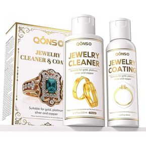 Jewelry Coating Solution kit, Clear Protect Coating - Friendly for Silver, Gold, Stone Jewelry & All Precious Metals | Restores Shine & Provides Long-Lasting Sealant Protection
