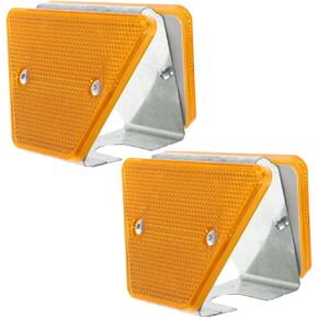2pcs Highway Guardrail Reflectors Trapezoidal Reflectors Traffic Safety Road Marker