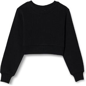 Amazon Essentials Girls' Cropped Sweatshirt