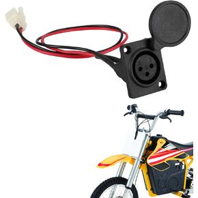 MX650 Charging Port Chager Socket for MX650/500, SX500, EcoSmart Metro, EVO500/800 And More Electric Dirt Bikes, Scooters