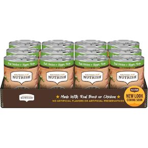 Rachael Ray Nutrish Chunks in Gravy Wet Dog Food Real Chicken & Veggies Recipe, 13 Ounce (Pack of 12)