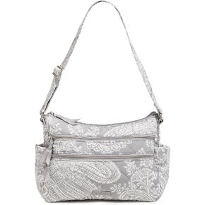 Vera Bradley Women's Performance Twill Triple Zip Shoulder Satchel Purse