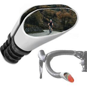 Sprintech Racing XL Bike Handlebar Extension, Seamless, Wide Field of Vision, Adjustable Mirror for Racing Bike Left and Right