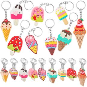 Sasylvia 36 Pcs Make up Party Favors 9 Style Make up Keychains Birthday Party Decorations for Baby Shower Favors Supplies