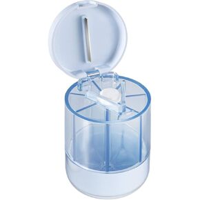 Pill Cutter, Portable Pill Bottle Pill Organizer with Wide Opening and 7 Large Compartments, Anti-Mix Pill Organizer for Travel, BPA-Free Pill Container