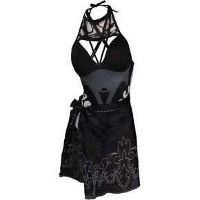 Alleyon 2B Cosplay Costume Swimsuit Anime Bikini No.2 Type B Dress Bathing Suit